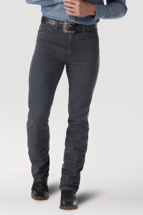 Wrangler Cowboy Cut Slim Fit Jean in Charcoal Gray