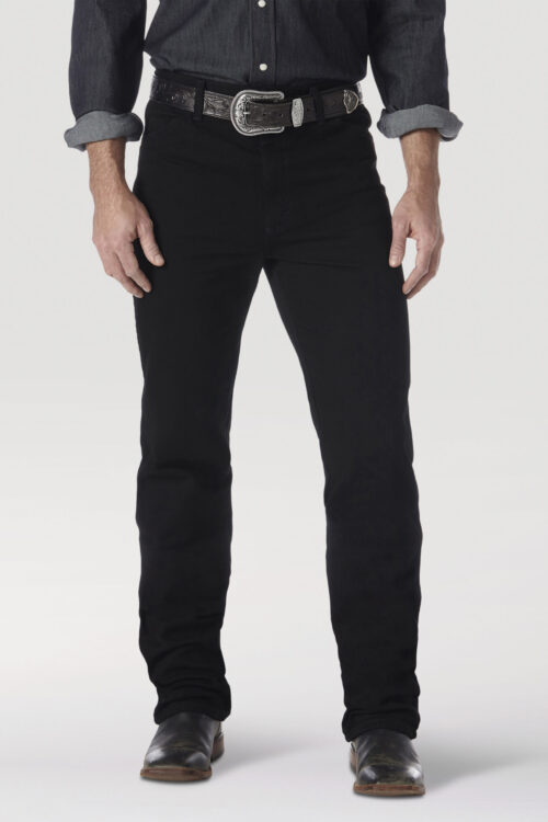 Wrangler Cowboy Cut Slim Fit Jean in Shadow Black