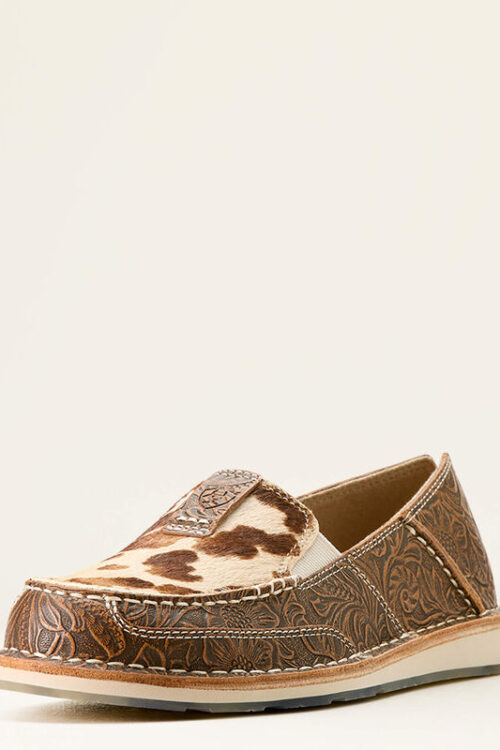 Ariat Cruiser Tan Floral Emboss Tan and White Brindle