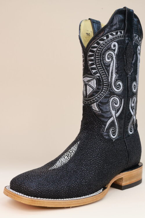 Pegazuz Diamond Stingray Square Toe Boots