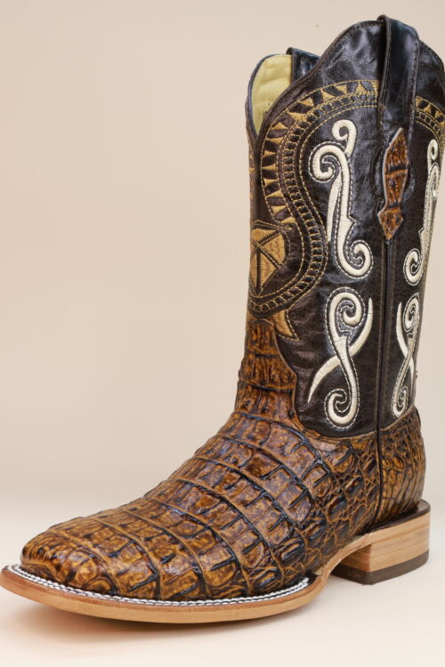 Pegazuz Caiman Hornback Clone Square Toe Boots