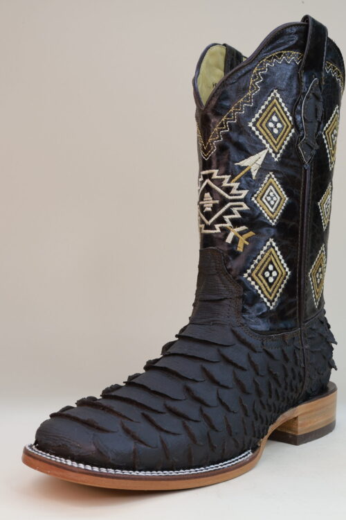 Pegazuz Mega Python Matte Clone Square Toe Boots