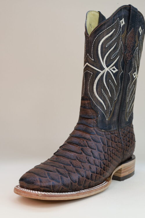 Pegazuz Python Jumbo Square Toe Boots