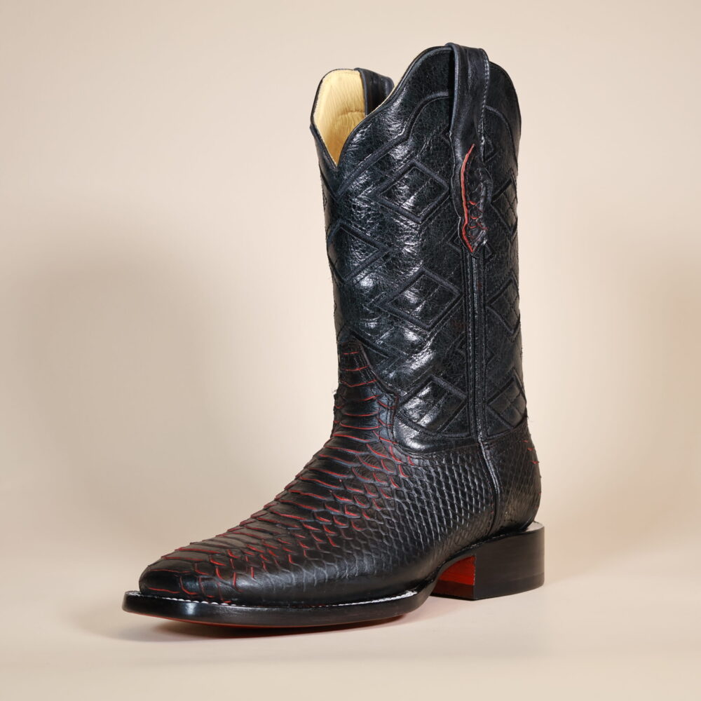 Python Square Toe Boots