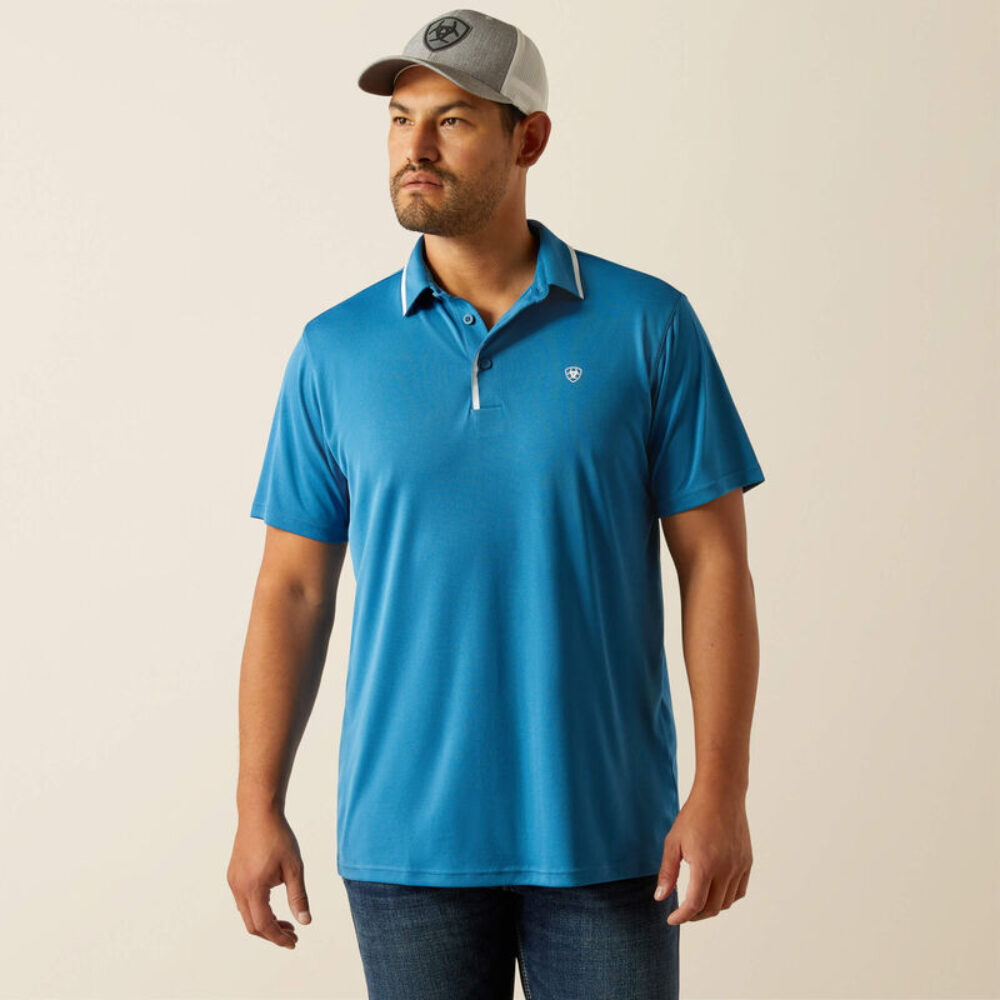 Welded TEK Fitted Short Sleeve Polo BLUE SAPPHIRE