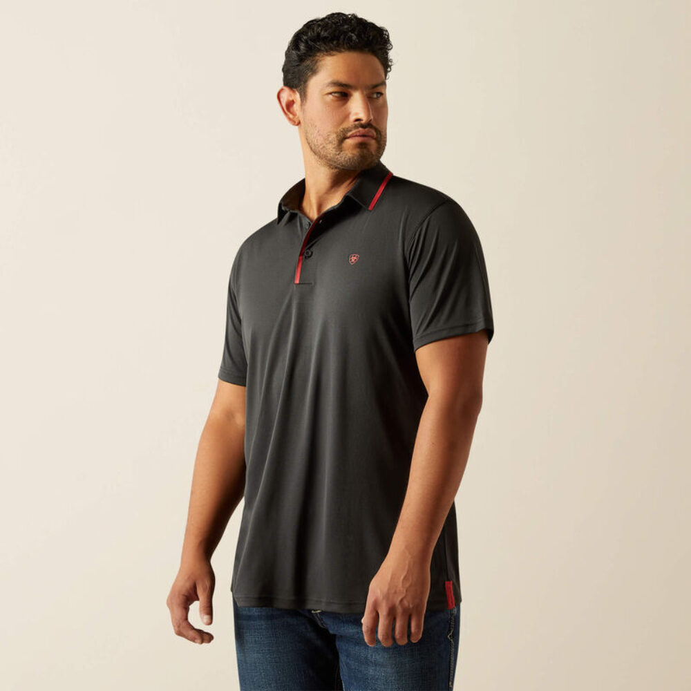 Welded TEK Fitted Short Sleeve Polo Black