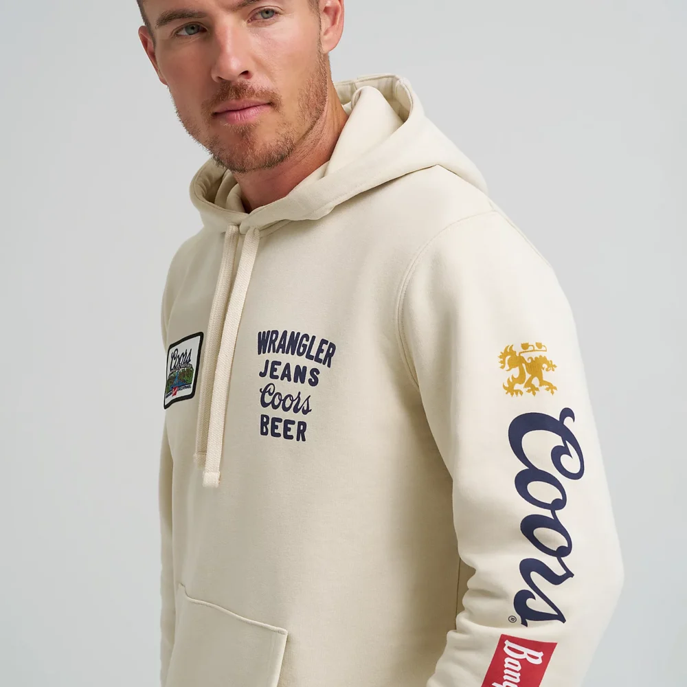 Wrangler x Coors Hoodie – Antique White