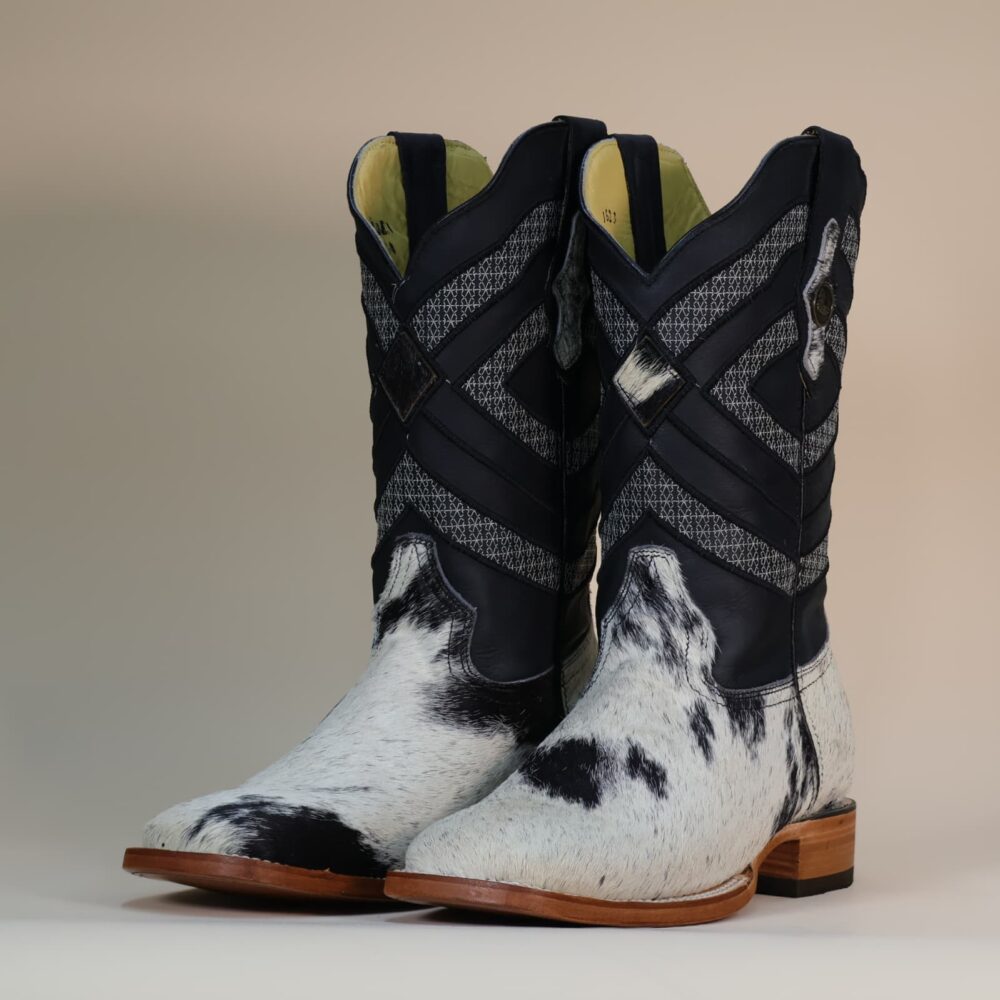 Pegazuz Black & White Cowhide Boot PG22 – 9