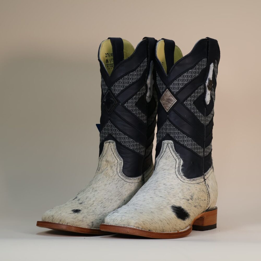 Pegazuz Black & White Cowhide Boot PG25 – 8.5
