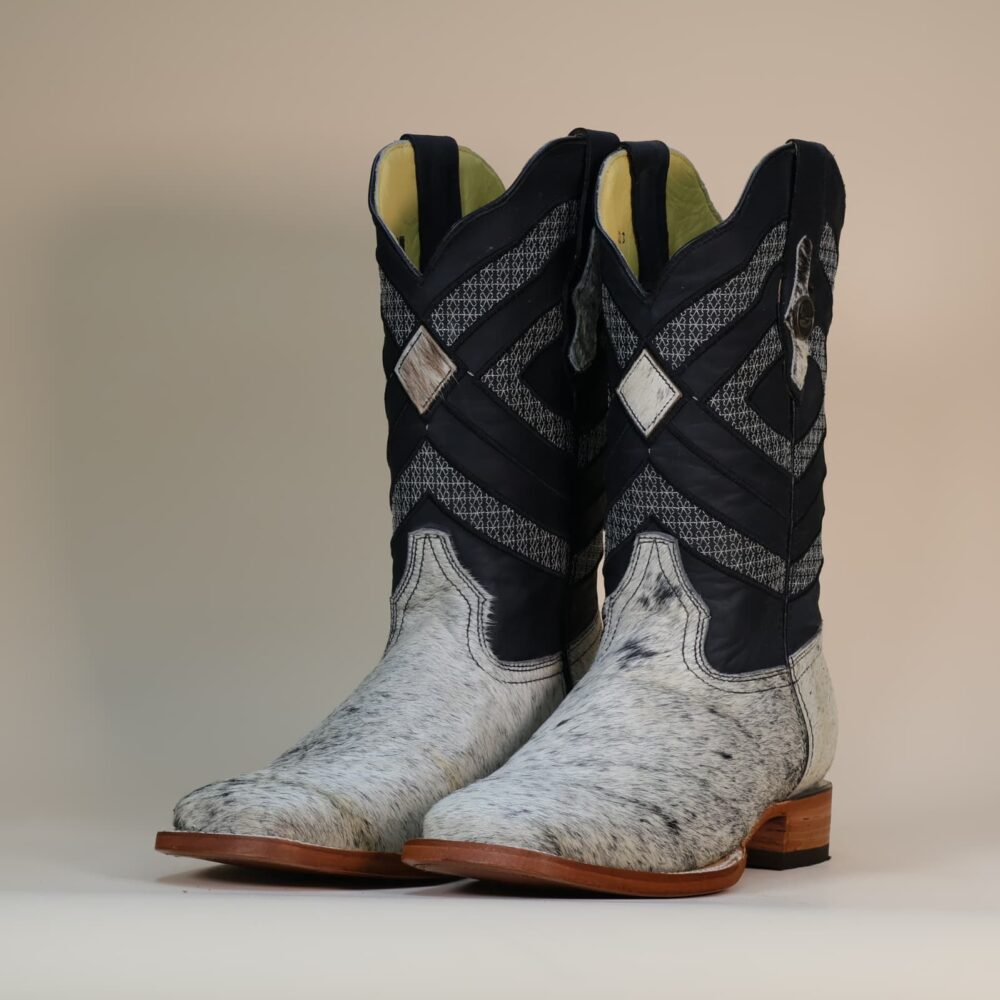 Pegazuz Black & White Cowhide Boot PG27 – 8.5