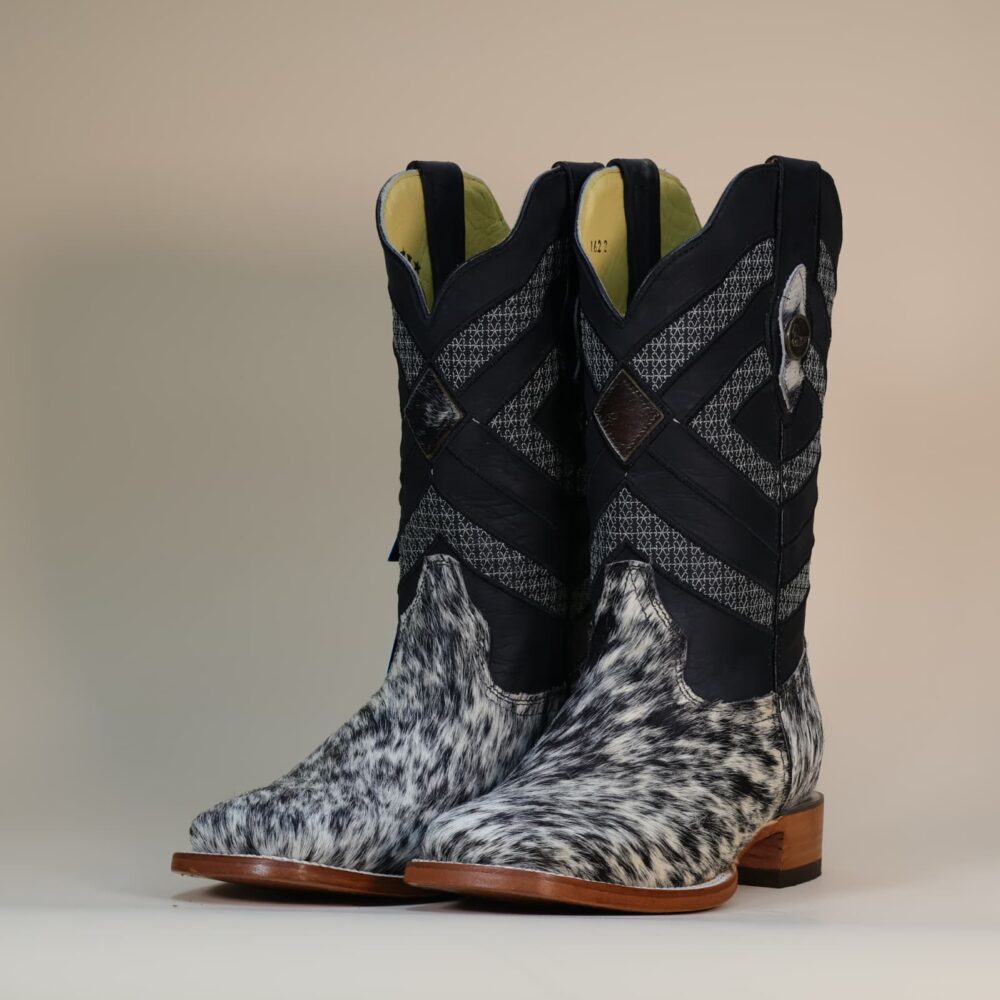 Pegazuz Black & White Cowhide Boot PG31 – 7