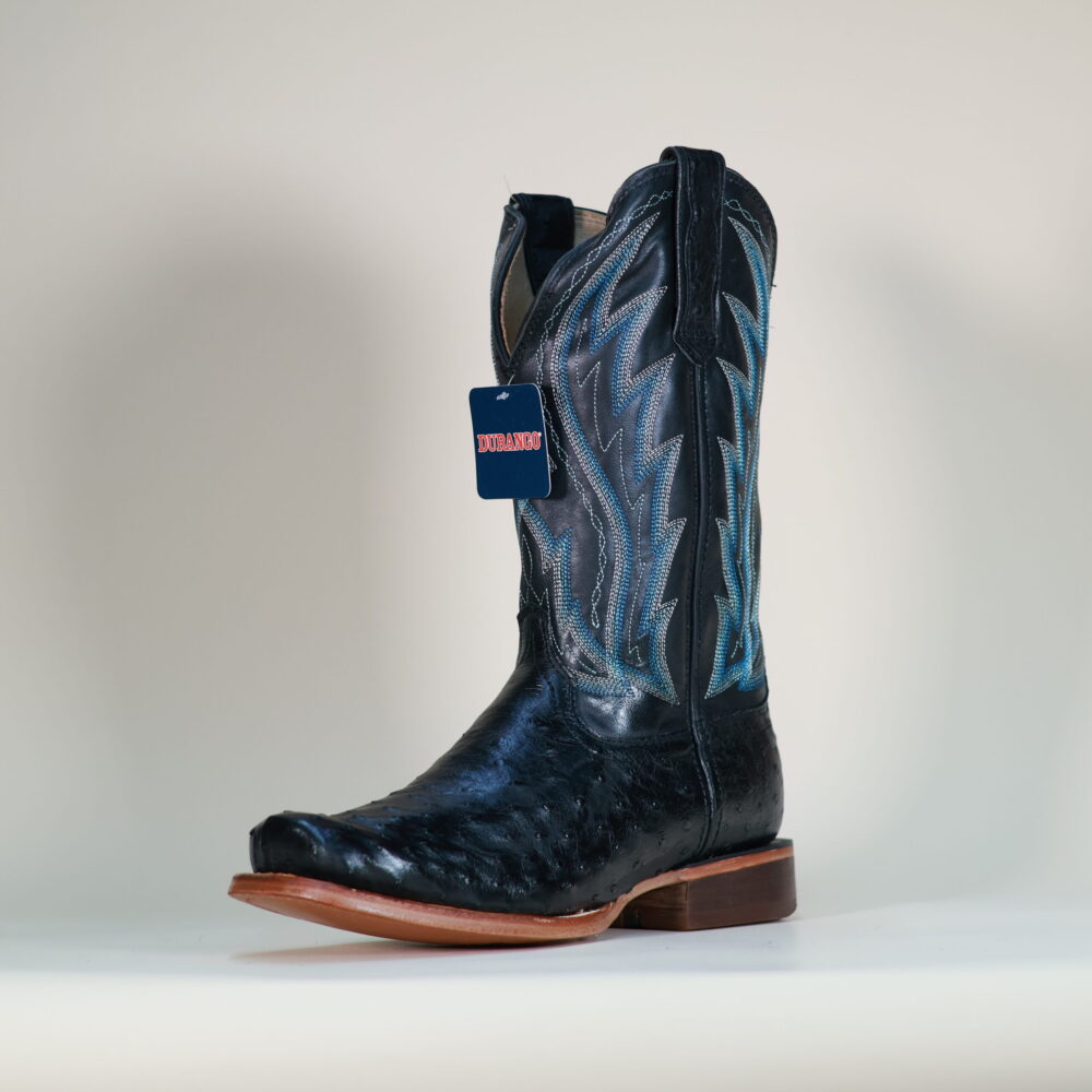 Durango Men’s Premium Exotic Full Quill Ostrich Square Toe Boots