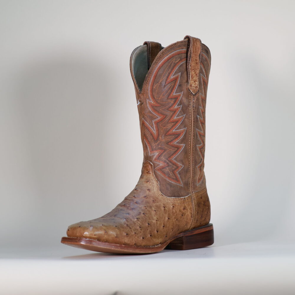 Durango Men’s Premium Exotic Full Quill Ostrich Wide Square Toe Boots
