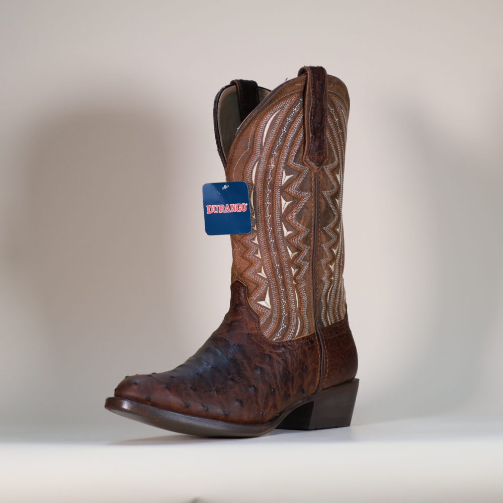 Durango Men’s Premium Exotic Full Quill Ostrich Round Toe Boots
